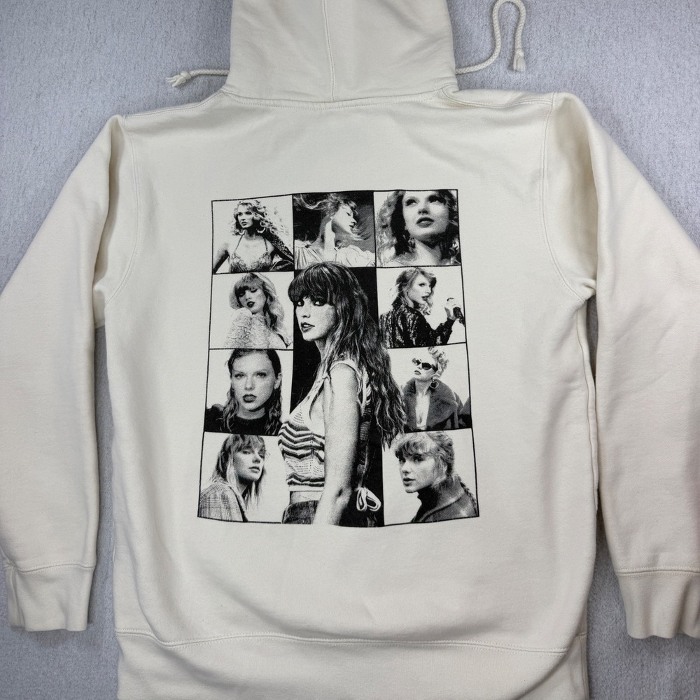 Taylor Swift The Eras Tour Hoodie Cream Off White Independent trading Co small - Picture 2 of 9